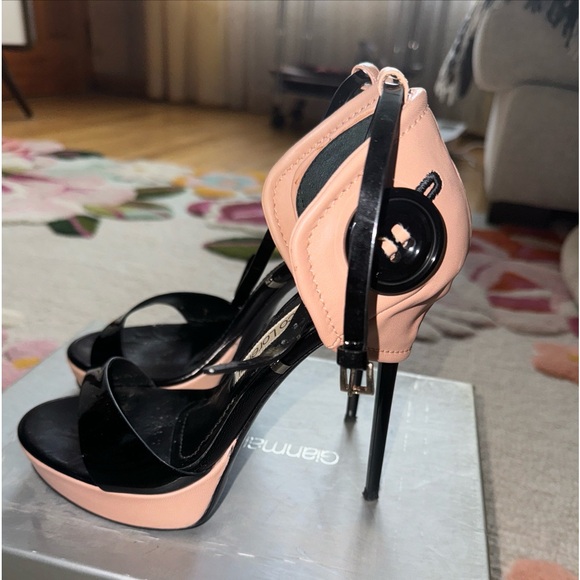 Gianmarco Lorenzi Shoes - Gianmarco Lorenzi patent platform stiletto sandals 38.5